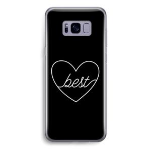 Best heart black: Samsung Galaxy S8 Transparant Hoesje