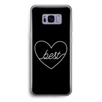 Best heart black: Samsung Galaxy S8 Transparant Hoesje - thumbnail