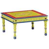 Salontafel handbeschilderd massief mangohout groen