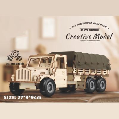 Leger Vrachtwagen met Zeildoek 118-delig Houten DIY Modelbouw