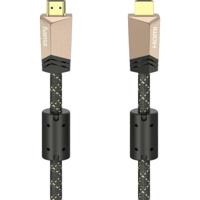 Hama 00205025 HDMI-kabel HDMI Aansluitkabel HDMI-A-stekker, HDMI-A-stekker 1.50 m Bruin 4K UHD