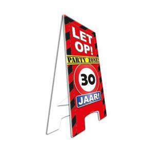 30 jaar verjaardag Waarschuwingsbord - 58 cm - versiering - feestartikelen - straatbord