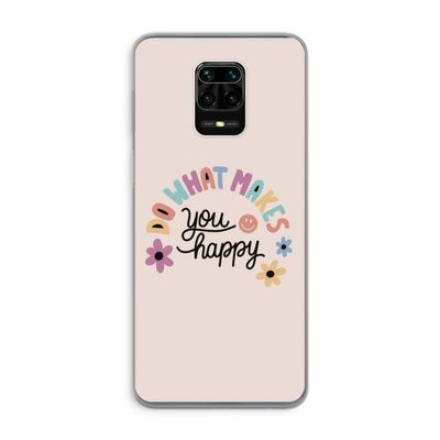 Happy days: Xiaomi Redmi Note 9 Pro Transparant Hoesje