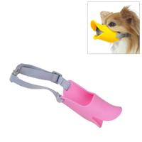 Schattig Duck mond vorm siliconen snuit voor huisdier hond maat: L (roze) Schattig Duck mond vorm siliconen snuit voor huisdier hond maat: L (roze)