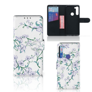 Motorola G8 Power Uniek Hoesje Blossom White