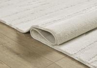 Vloerkleed Elio Japandi - Laagpolig met Natuurlijke Strepen in Crème-240 x 340 cm