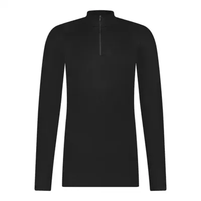 Thermo heren shirt lange mouw - Col met rits - Warm ondershirt met hoge hals