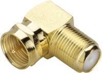 Renkforce F-connector, haaks [F-stekker -F-koppeling]Goud - thumbnail