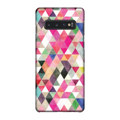 Gekleurde driehoekjes: Samsung Galaxy S10 4G Volledig Geprint Hoesje