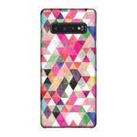 Gekleurde driehoekjes: Samsung Galaxy S10 4G Volledig Geprint Hoesje