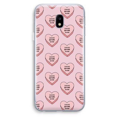 Chicks before dicks: Samsung Galaxy J3 (2017) Transparant Hoesje
