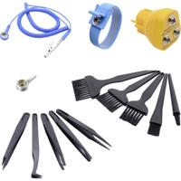 Quadrios ESD-aardingsbox 3.60 m Drukknop 10 mm, Bananenstekker, Krokodilklem