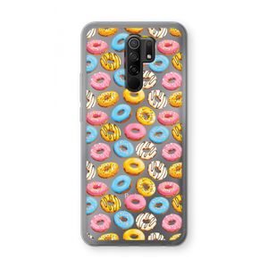 Pink donuts: Xiaomi Redmi 9 Transparant Hoesje