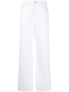 MARANT ÉTOILE jean droit Valeria à taille mi-haute - Blanc