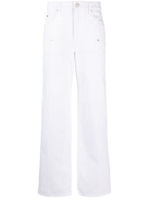 MARANT ÉTOILE jean droit Valeria à taille mi-haute - Blanc