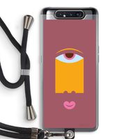 Mono V: Samsung Galaxy A80 Transparant Hoesje met koord