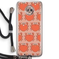 Krab: Motorola Moto G6 Transparant Hoesje met koord