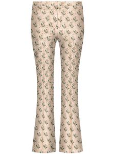 Giambattista Valli pantalon court à fleurs en jacquard - Tons neutres