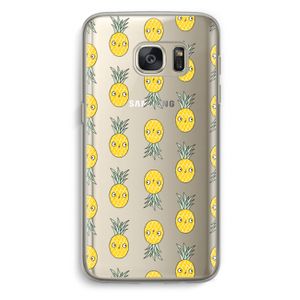 Ananas: Samsung Galaxy S7 Transparant Hoesje