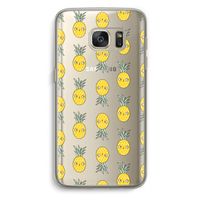 Ananas: Samsung Galaxy S7 Transparant Hoesje