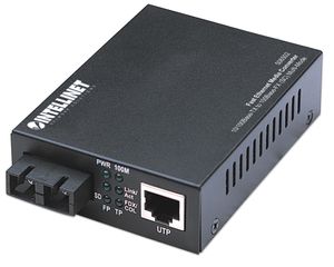 Intellinet 506502 netwerk media converter 100 Mbit/s 1310 nm Multimode Zwart