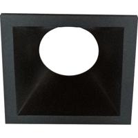 Vierkante Spot Ring Mat Zwart - Pragmi Cliron Compatibel