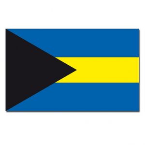 Gevelvlag/vlaggenmast vlag Bahamas 90 x 150 cm   -