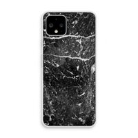 Zwart marmer: Pixel 4 Transparant Hoesje Zwart marmer: Pixel 4 Transparant Hoesje
