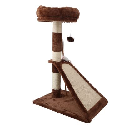 Nobleza Krabpaal met mandje en krabplank - Bruin - 72 cm