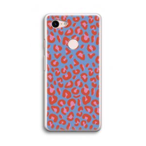 Leopard blue: Google Pixel 3 Transparant Hoesje