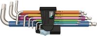 Wera 3950 spkl/9 sm multicolour stiftsleutelset, metrisch, rvs, 9 -delig - 1 stuk(s) - 05022669001