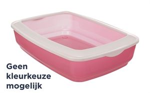 TRIXIE KATTENBAK MIO MET RAND ASSORTI 43X32X12 CM 3 ST