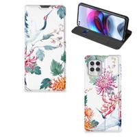 Motorola Moto G100 | Hoesje maken | Bird Flowers