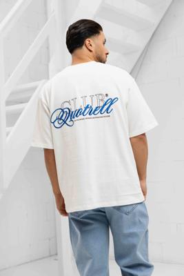 Quotrell Futura T-Shirt Heren Wit/Blauw - Maat L - Kleur: WitBlauw | Soccerfanshop