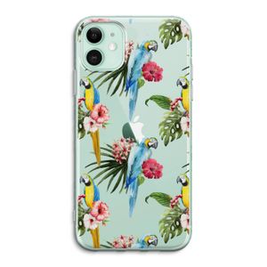 Kleurrijke papegaaien: iPhone 11 Transparant Hoesje