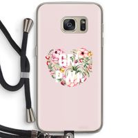 GRL PWR Flower: Samsung Galaxy S7 Transparant Hoesje met koord