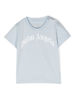 Palm Angels Kids t-shirt en coton à logo - Bleu - thumbnail