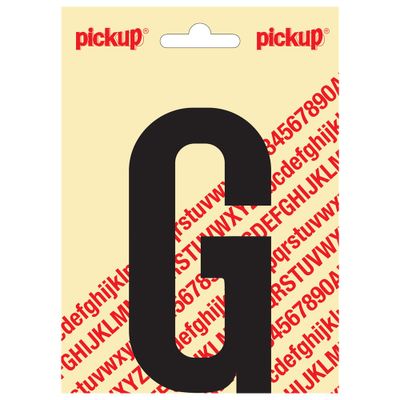 Plakletter Nobel 120mm zwart G