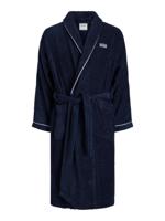 Jack & Jones Jack & Jones Badjas Heren Badstof JACPIPING BATHROBE Navy Blazer