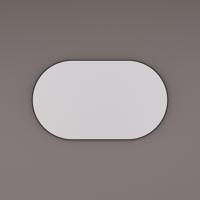 Spiegel Hipp Design SPV 8600 Ovaal Met Frame Mat Zwart (Alle Maten)