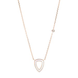 Fossil JF03067791 Ketting Classics staal rosekleurig