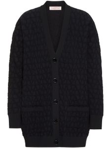 Valentino Garavani cardigan Toile Iconographe - Noir