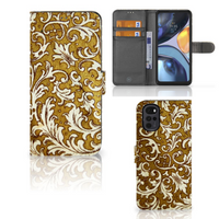 Wallet Case Motorola Moto G22 Barok Goud