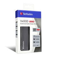 Verbatim Vx500 120 GB Externe SSD harde schijf USB 3.2 Gen 2 (USB 3.1) Spacegrijs 47441 - thumbnail