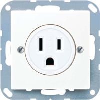 A 521-15 WW  - Socket outlet (receptacle) NEMA white A 521-15 WW - thumbnail