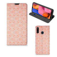 Samsung Galaxy A20s Hoesje met Magneet Pattern Orange