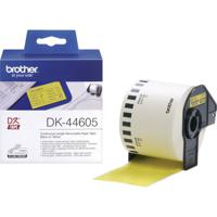 Brother DK-44605 Rol met etiketten 62 mm x 30.48 m Papier Geel 1 stuk(s) Weer verwijderbaar DK44605 Universele etiketten - thumbnail