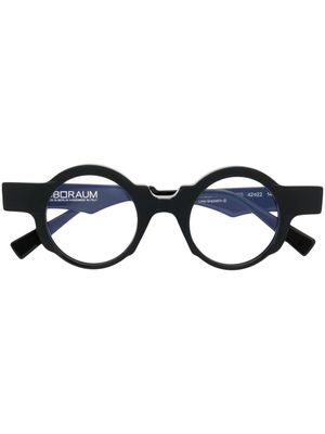 Kuboraum lunettes de vue à monture ronde - Noir