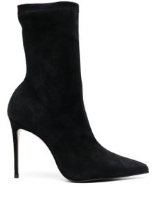 Le Silla bottines Eva 100 mm en daim - Noir