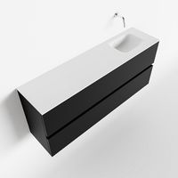 Toiletmeubel Mondiaz Ada | 120 cm | Meubelkleur Urban | Lex wastafel Talc Rechts | Zonder kraangat